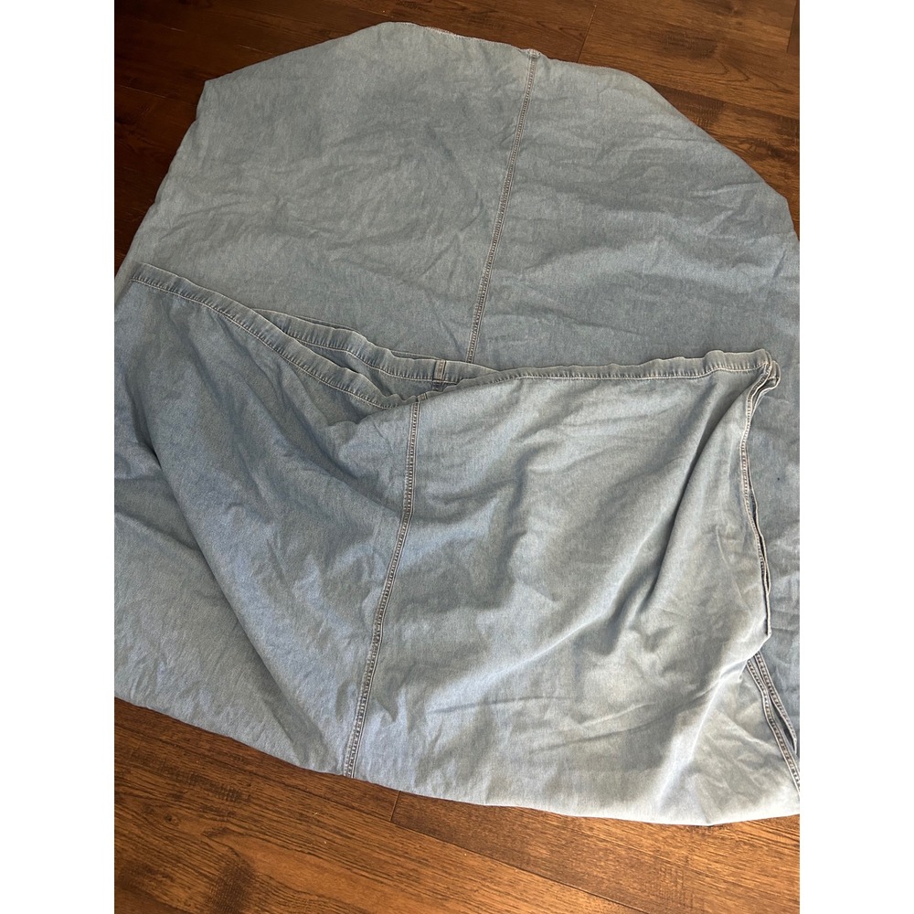 Vintage the company store Light Wash Denim duvet comforter y2k King 104 x 88
